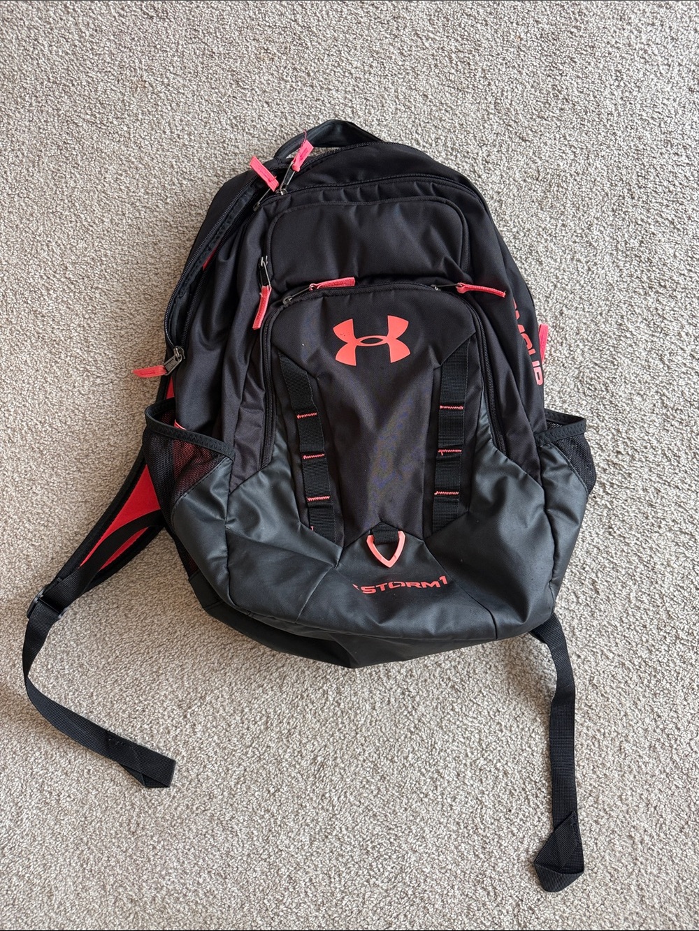Under Armour Black and Pink Storm1 Backpack